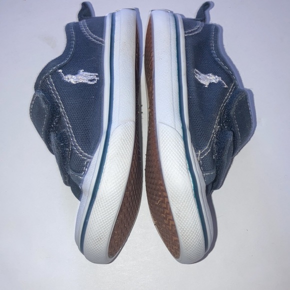 2 for $25 RALPH LAUREN POLO Shoes Baby Shoes Infant size 5 Navy & White RL Polo - Picture 8 of 9